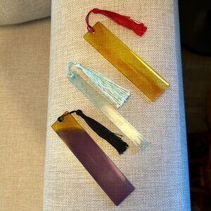 Epoxy Resin Transparent Bookmarks with/Tassel! NEW!